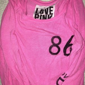 PINK oversized pink crew